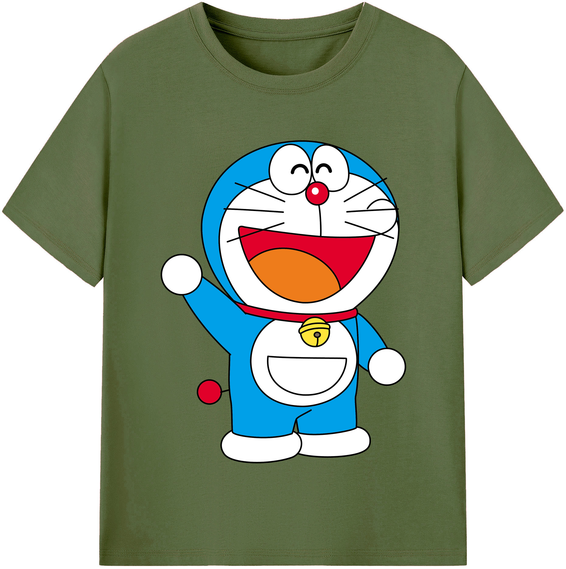 （画像用） ドラえもん Doraemon 綿100％半袖Tシャツ（フロントプリント）